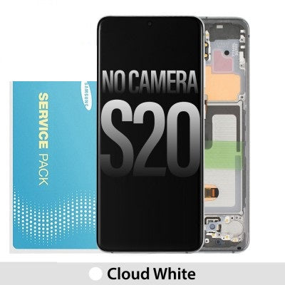 Samsung Galaxy S20 G980 OLED Screen Replacement Digitizer GH82-22131B/GH82-22123B/GH82-31432B (Gold)-Cloud White Samsung Galaxy S20 G980 OLED Screen Replacement Digitizer GH82-22131B/GH82-22123B/GH82-31432B (Gold)-Cloud White